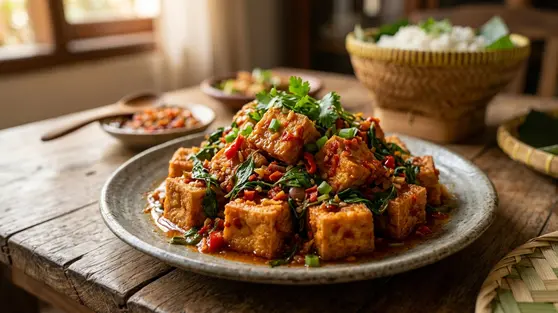 Resep Tahu Rica-Rica Kemangi, Pedas Gurih dan Harum
