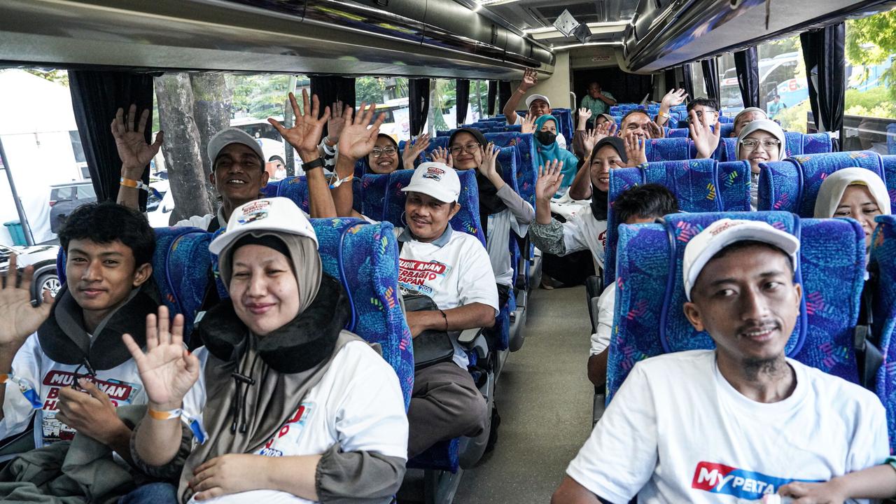 PPN Berangkatkan Ojol Mudik Gratis ke Kampung Halaman