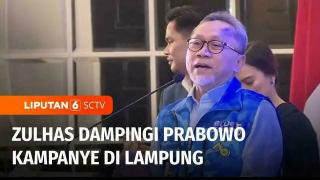 Ketua Umum PAN, Zulkifli Hasan mendampingi Capres nomor urut 2, Prabowo Subianto dalam gelaran kampanye akbar, sekaligus konsolidasi relawan di kampung halamannya Bandar Lampung.