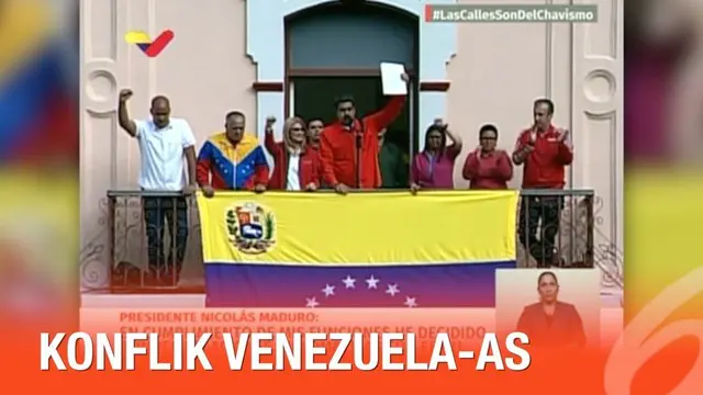 Presiden Venezuela Nicolas Maduro memutus hubungan politik dan diplomatik dengan Amerika Serikat setelah dirinya disebut sebagai diktator.