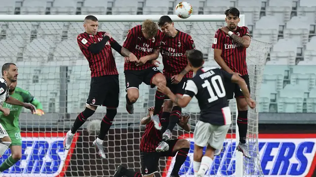 FOTO: Tahan Imbang AC Milan, Juventus Lolos ke Final Coppa Italia