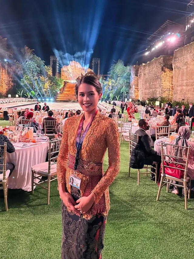 Tampil Berkebaya, Ini 7 Potret Maudy Ayunda Jadi Jubir KTT G20 yang Tuai Pujian