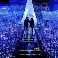 Shiodome Caretta Illumination, Tokyo, Jepang. (Alamy)