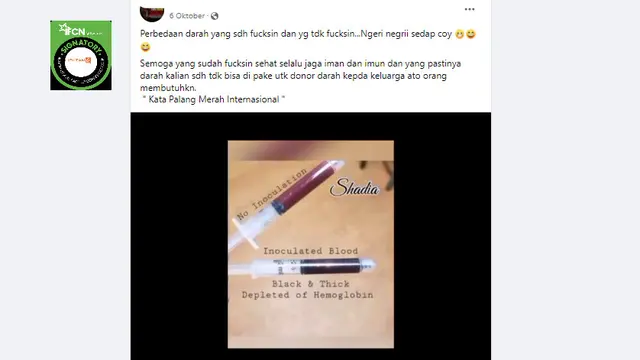 Cek Fakta Liputan6.com menelusuri klaim darah sesudah divaksin tidak bisa untuk donor,