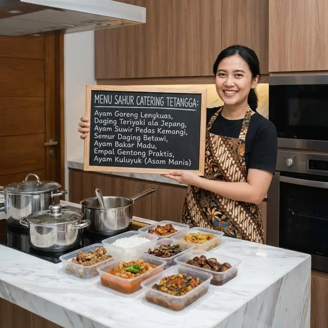 Menu sahur catering (Gemini AI)