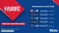 Jadwal Pertandingan dan Live Streaming NBA 2020/2021 Semifinal Conference Pekan Ini di Vidio. (Sumber : dok. vidio.com)