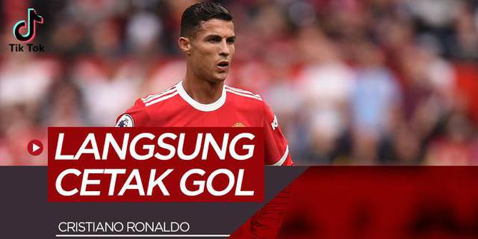 Video TikTok Bola.com: Aksi-aksi Cristiano Ronaldo Saat Debut Lagi di Manchester United, Langsung Cetak Gol!