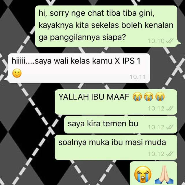 Kocak, 6 Chat Guru dan Murid Ini Bikin Senyum-senyum Sendiri