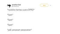 6 Cara Melipat Surat Suara ala Netizen yang Hasilnya Tak Terduga