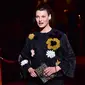 Model Linda Evangelista menghadiri acara koleksi Dolce & Gabbana selama Milan Fashion Week Musim Semi / Musim Panas 2015 pada 21 September 2014 di Milan. (GIUSEPPE CACACE / AFP)