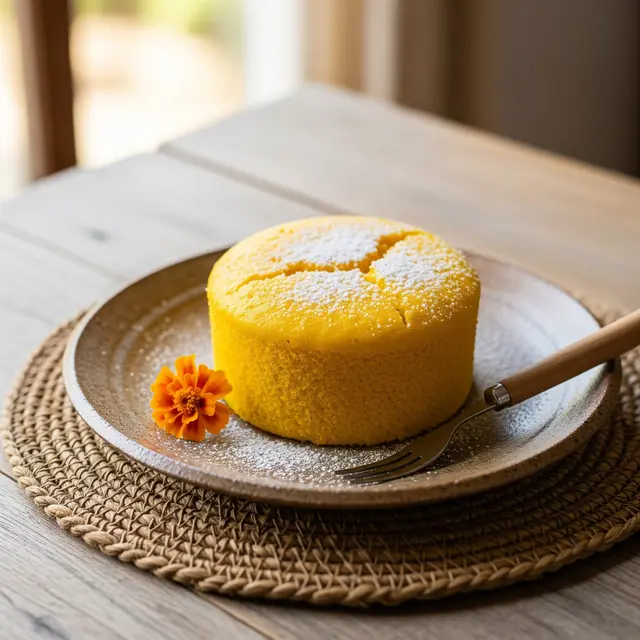 Kue Labu Kuning Kukus Tanpa Telur (Gemini AI)