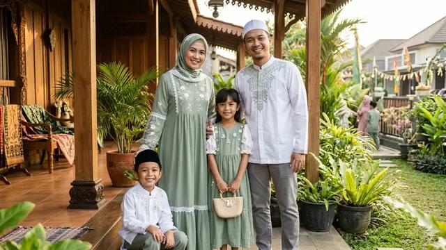 Model Seragam Keluarga Beda Warna