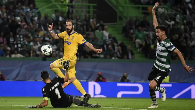 Cuplikan Juventus Ditahan Sporting