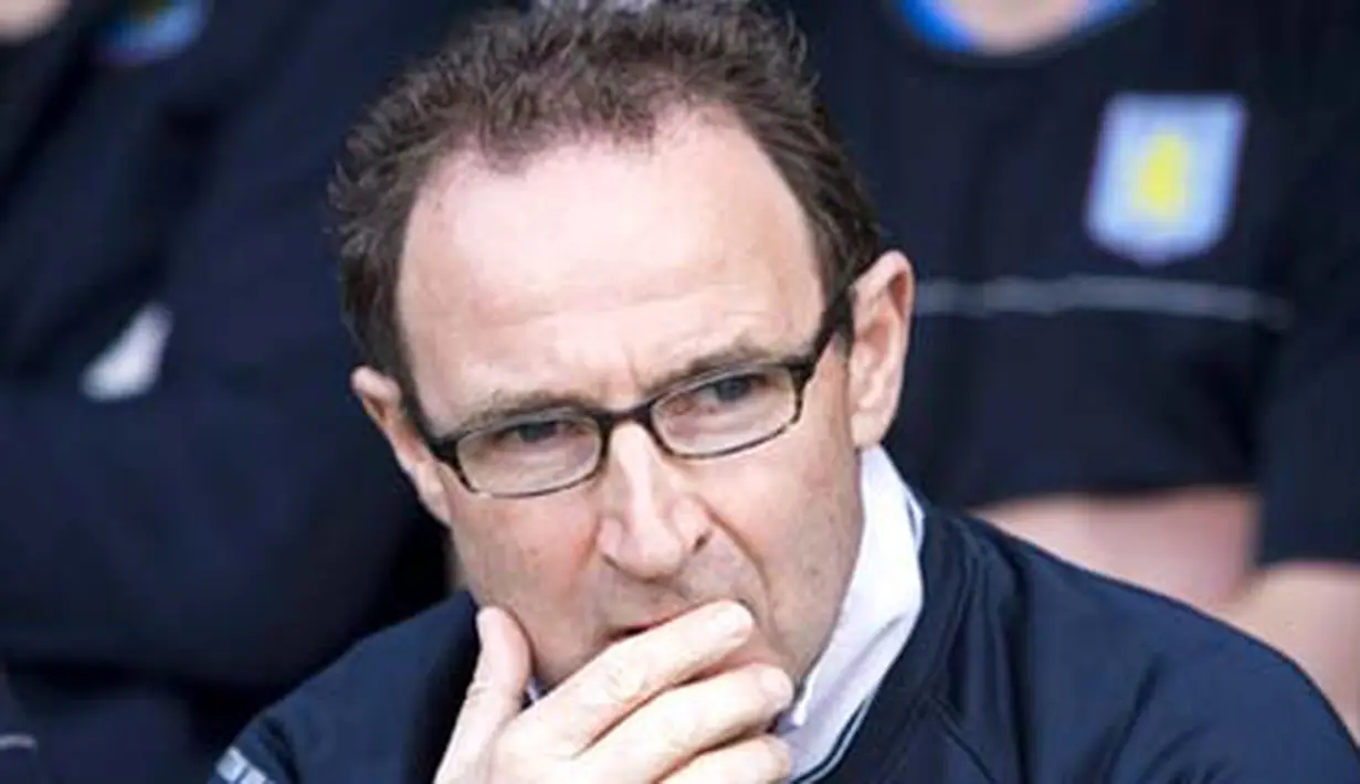 Manajer Aston Villa, Martin O'Neill sesaat sebelum kick-off laga antara Fulham versus Villa di Craven Cottage, London, 9 Mei 2009. AFP PHOTO/Chris Ratcliffe
