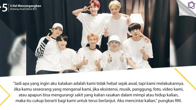 [Bintang] 5 Hal Mencengangkan tentang Awal Debut BTS