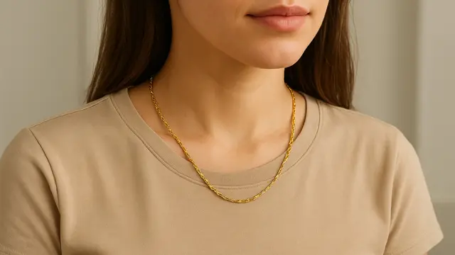 Kalung Emas Model Singapur 3-5 Gram Terbaru/Ilustrasi gambar oleh AI