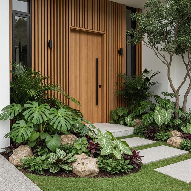 Model Rumah Sederhana Tapi Mewah dengan Taman Depan Kecil