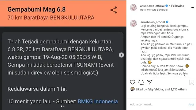 Ari Wibowo (Foto: Instagram/@ariwibowo_official)