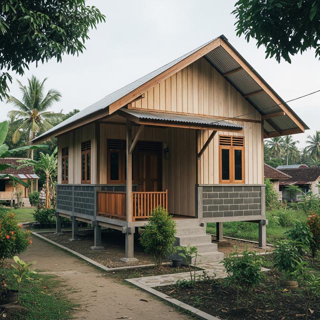 Rumah Murah Minimalis Tapi Elegan di Desa dengan Budget Rp 50 Juta