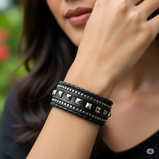 Model Gelang Hitam Terbaru 2025. Foto: Gemini