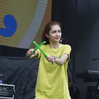 Mikha Tambayong di acara Vidio Fair 2.0.  ((Muhammad Akrom Sukarya/Kapan Lagi)