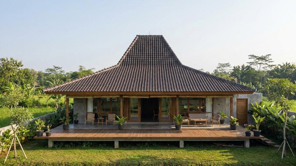 8 Desain Rumah Minimalis dengan Atap Limasan dan Teras Lebar, Jadikan Hunian Estetik Ternyaman
