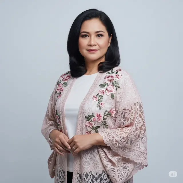 8 Model Baju Brokat Terbaru Usia 40-an yang Elegan dan Sopan
