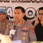 Kapolresta Bogor Kota Kombes Bismo Teguh Prakoso dalam konferensi pers mengungkap pelaku judi dan prostitusi online. (Ist)
