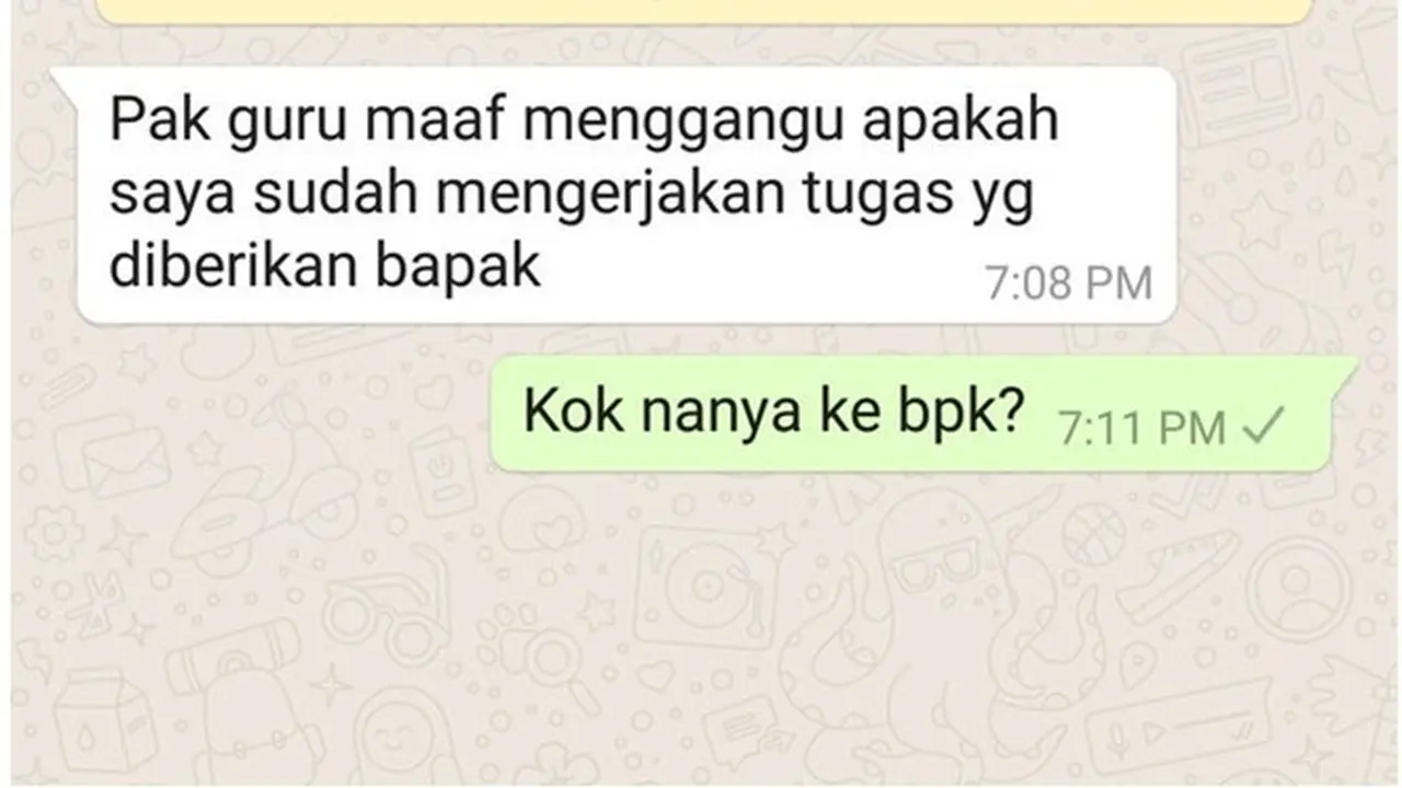 6 Chat Murid Tanya Tugas Ini Nyeleneh, Bikin Geregetan