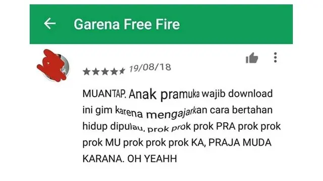 Review kocak (Sumber: Instagram/goblok.play)