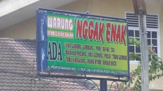 6 Spanduk Warung 'Kurang Enak' Ini Bikin Tepuk Jidat