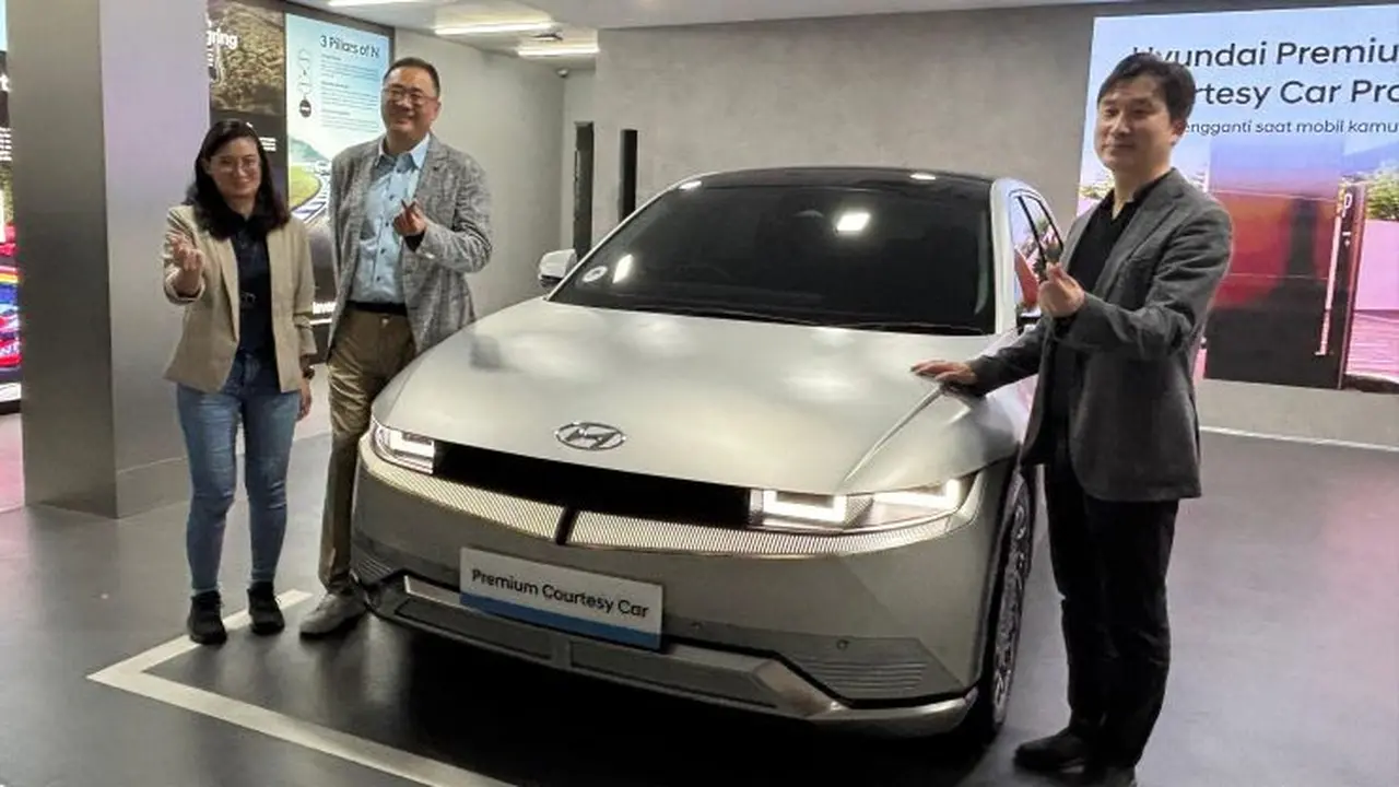 Hyundai Berikan Mobil pinjaman saat Kendaraan Konsumen Diservis di Bengkel Resmi (Arief A/Liputan6.com)