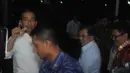 Didampingi Wakil Presiden Jusuf Kalla, Presiden Jokowi menggelar konferensi pers soal kabinet di Istana Merdeka, Jakarta, Kamis (23/10/2014). (Liputan6.com/Herman Zakharia)
