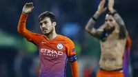 David Silva gagal membawa ManCity menang atas Gladbach (Reuters / Wolfgang Rattay)