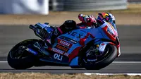 Enea Bastianini meraih poin penting usai finish ke-4 pada GP Inggris (Istimewa)