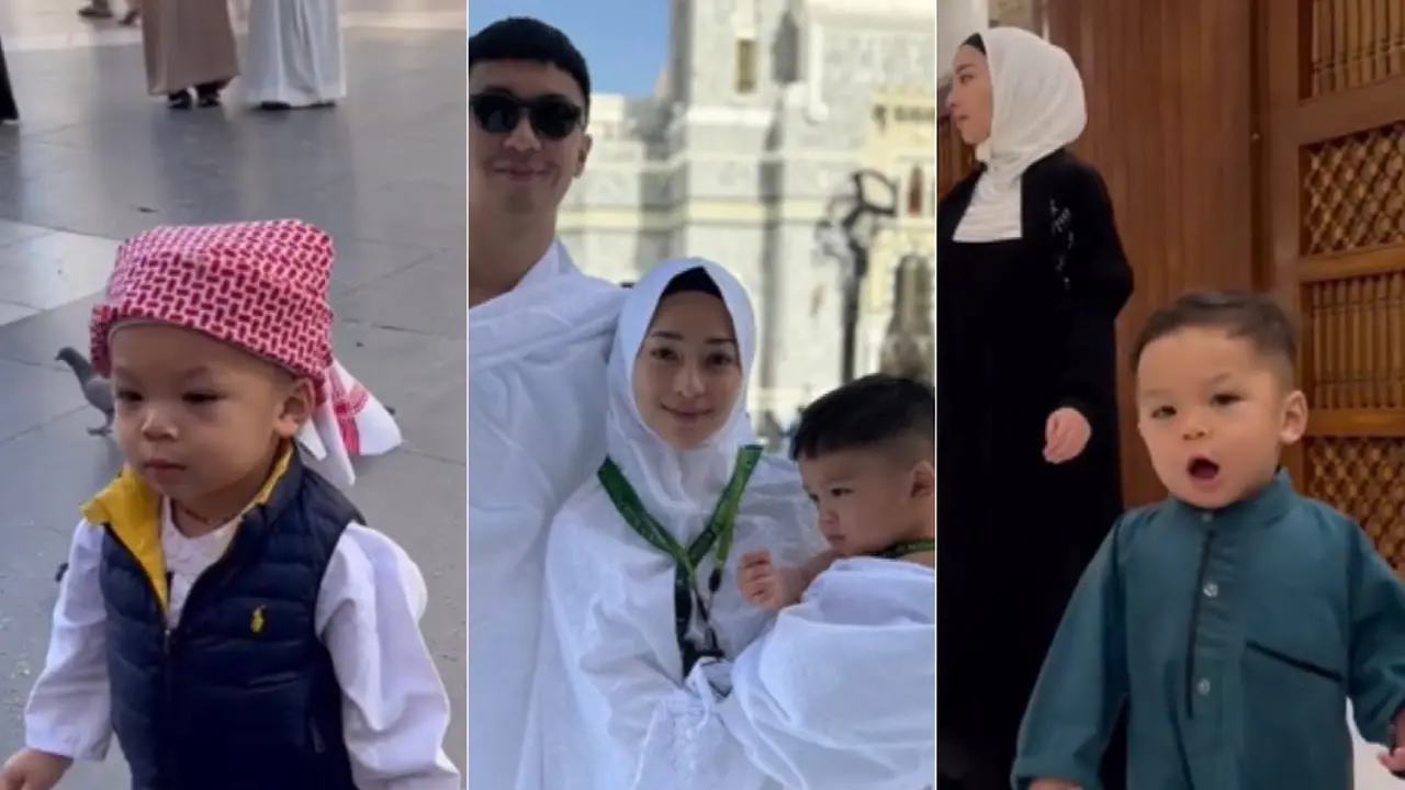 Gaya Baby Issa Saat Umrah Bersama Nikita Willy