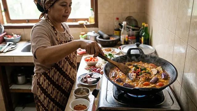 Resep Ikan Tongkol Bumbu Tomat dan Terong