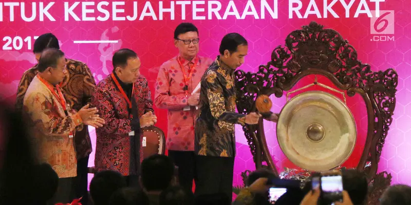 Presiden Jokowi Buka  Rakornas Pengendalian Inflasi Tahun 2017 