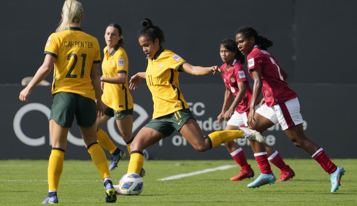 Kekalahan ini membuat tim Garuda Pertiwi terbenam di dasar klasemen. (AP/Rajanish Kakade)