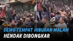 Demo yang awalnya berjalan damai berakhir ricuh.