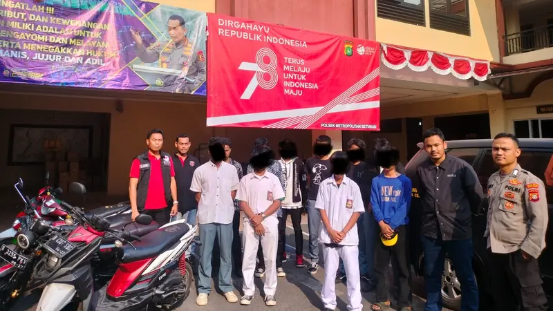 Selesai Upacara HUT ke-78 RI Malah Tawuran, 10 Pelajar di Jaksel Diamankan Polisi