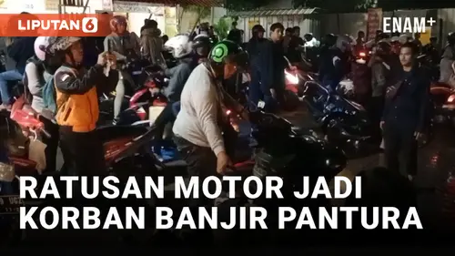 VIDEO: Termasuk Milik Pemudik, Ratusan Motor Mogok Saat Melintasi Banjir di Jalur Pantura Bekasi