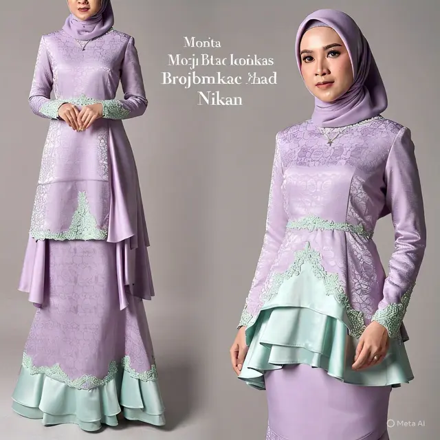 Gamis Brokat A-Line