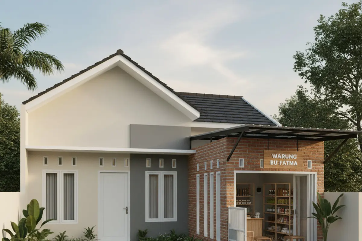 7 Model Rumah Minimalis Samping Ada Toko yang Enggak Ganggu Privasi Penghuni, Desain Fungsional untuk Hunian dan Usaha