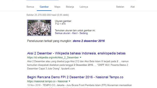 Gambar Tangkapan Hasil Pencarian Google Images.