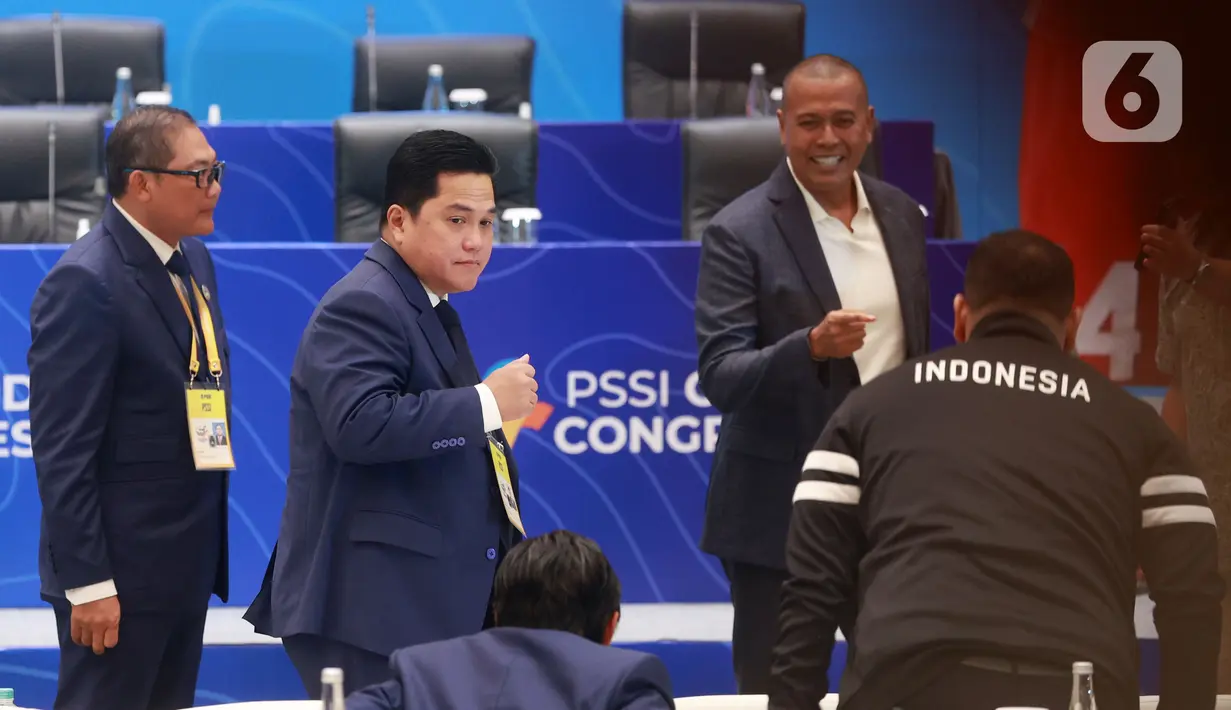 Kongres Biasa PSSI dihadiri oleh jajaran PSSI, delegasi yang memiliki hak suara, serta perwakilan Menteri Pemuda dan Olahraga (Menpora), dan NOC Indonesia.  (Bola.com/M Iqbal Ichsan)