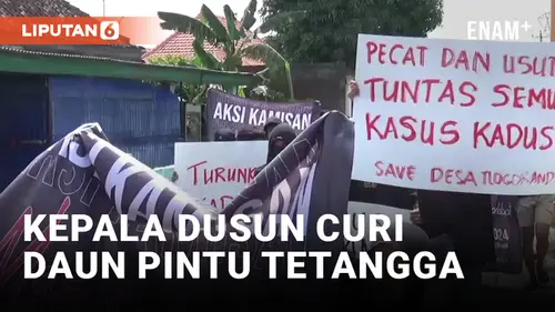 VIDEO: Warga Demo Kepala Dusun Dicopot Usai Ketahuan Mencuri