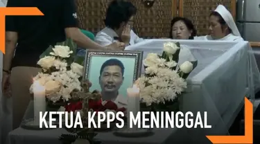 Seorang Ketua KPPS di Bekasi meninggal dunia usai bertugas selama satu hari penuh.