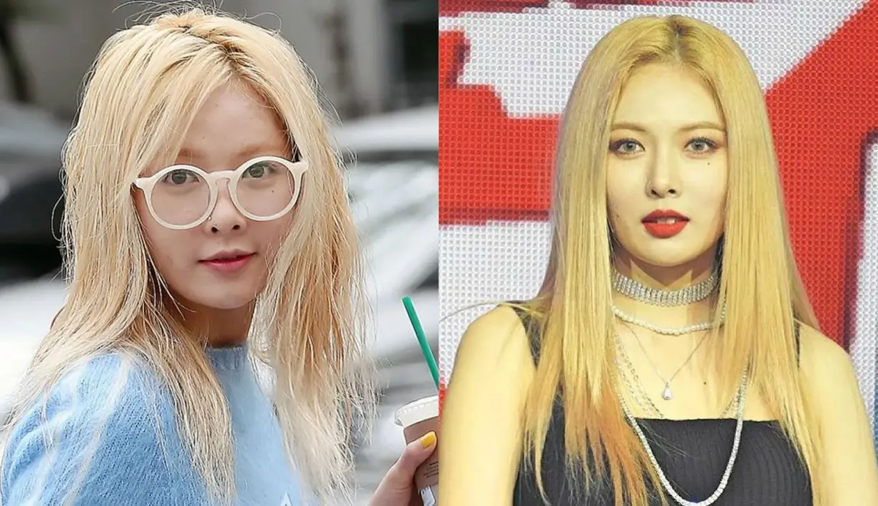 Rambut HyunA tampak sangat berantakan sebelum ditata oleh hair stylist, akan tetapi setelah itu ia tampil begitu menawan. (Foto: koreaboo.com)