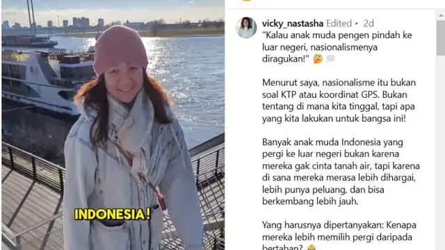 Guru TK di Jerman Tanggapi Pendapat Menteri Bahlil yang Pertanyakan Nasionalisme WNI yang Pindah ke Luar Negeri.  foto: (dok.Instagram @vicky_nastasha/https://www.instagram.com/p/DGLLXWvyPKj/Henry)